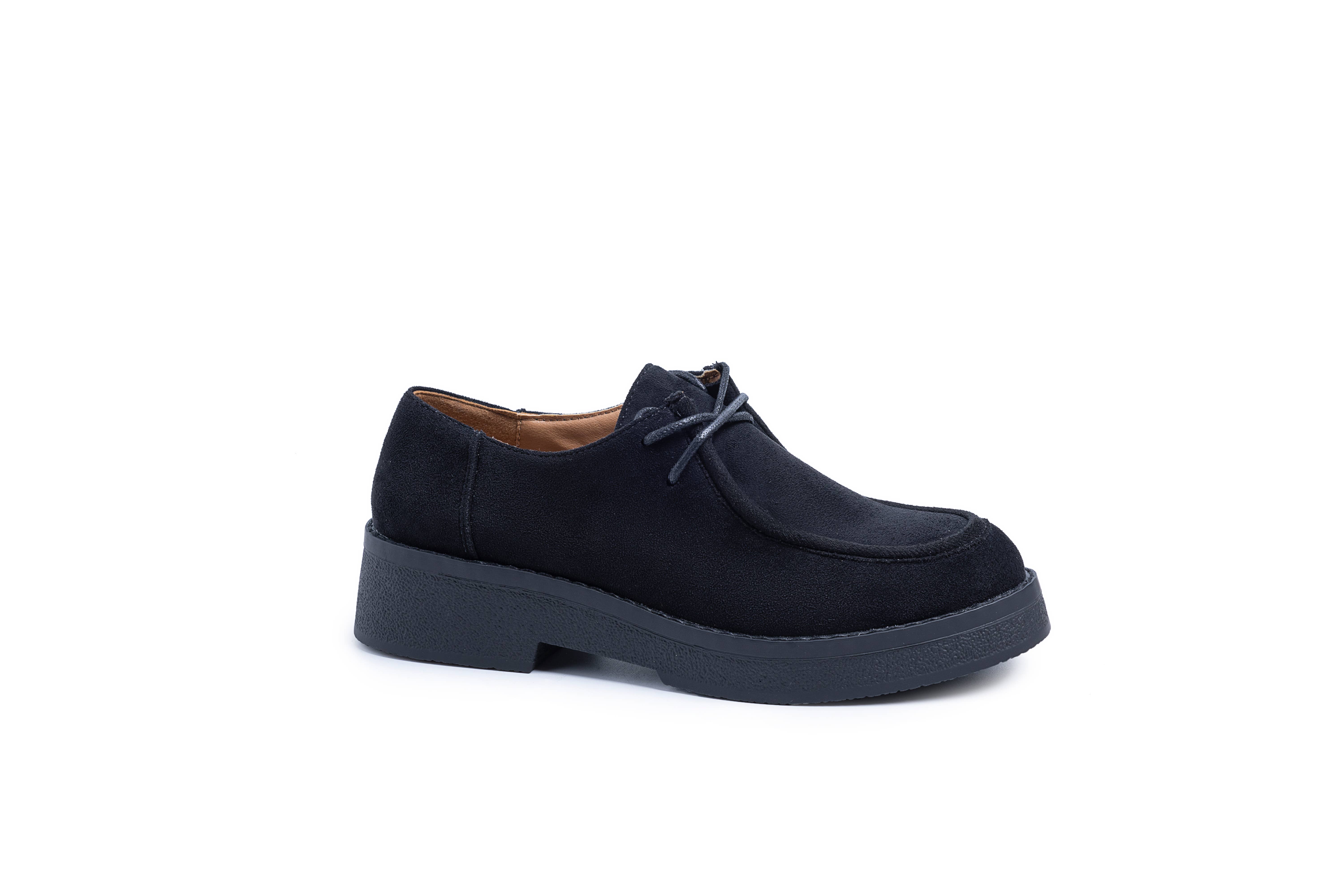 C'M PARIS - Wholesale Loafers - Women's - Platform Wallabee Style Lace-Up Shoe 682703