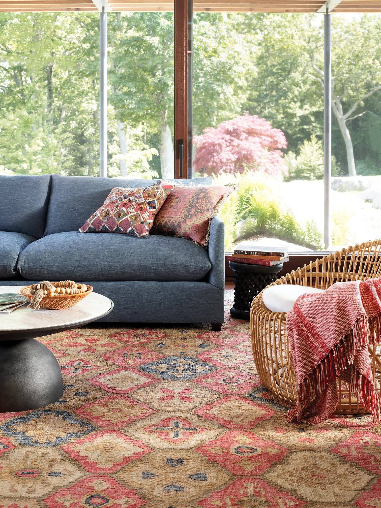 Annie Selke - Wholesale Throw Pillow Cover - Anatolia Linen Decorative Pillow Cover | Kilim Print1