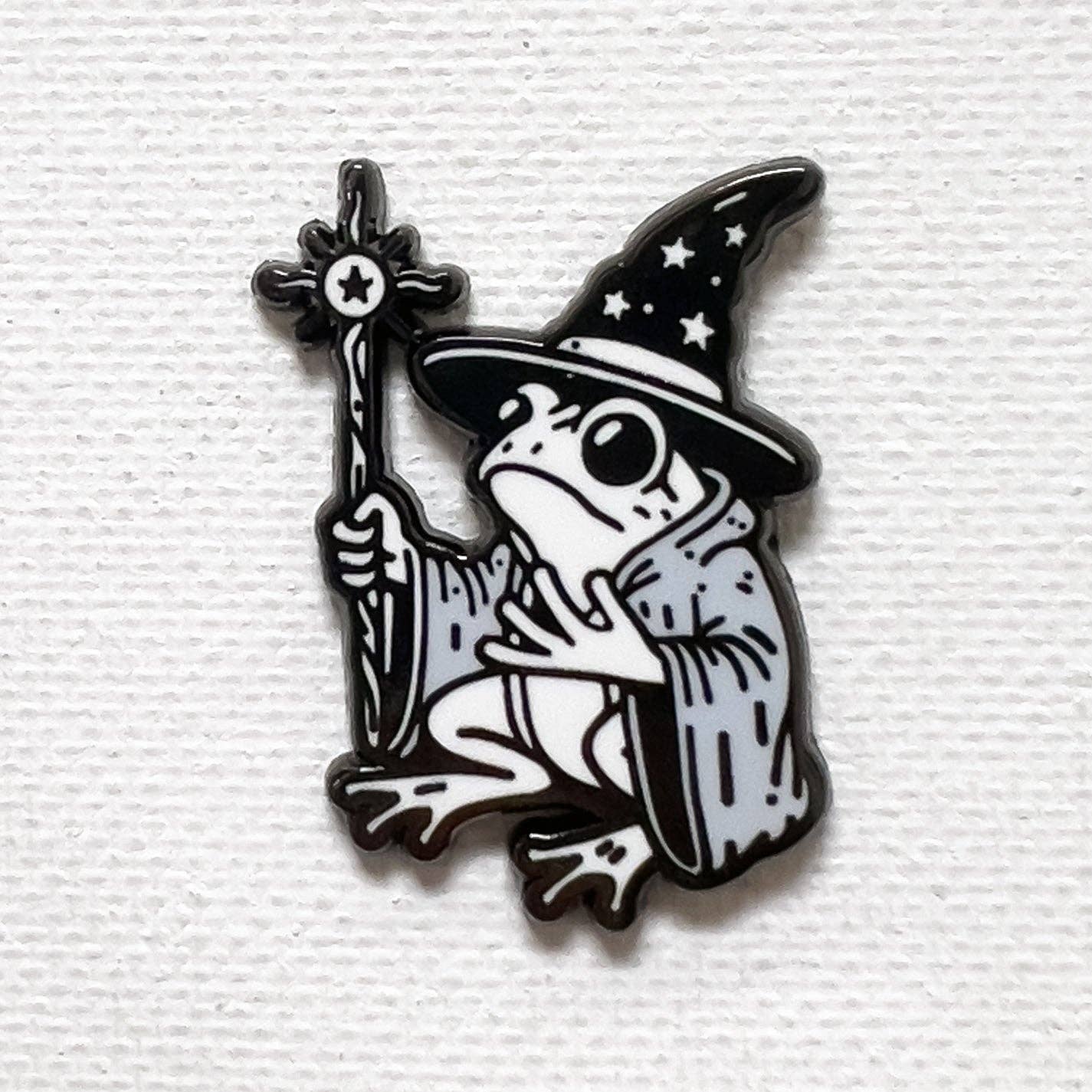 Strike Gently - Wholesale Lapel Pin/Button - Frog Mage Pin