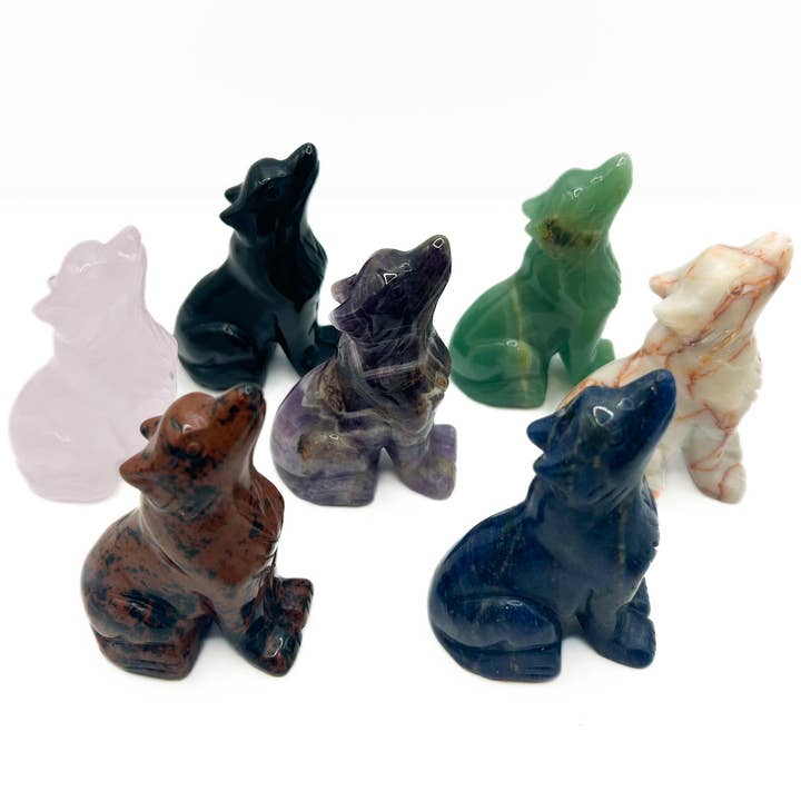 Gifts Amazing! - Wholesale Decorative Figurine - Large Carved Stone Wolf Figurines