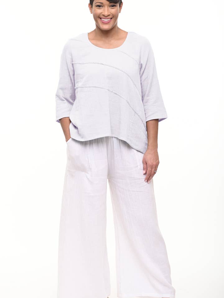 VCG431 Adeline Pullover in White* for wholesale by Tulip Clothing