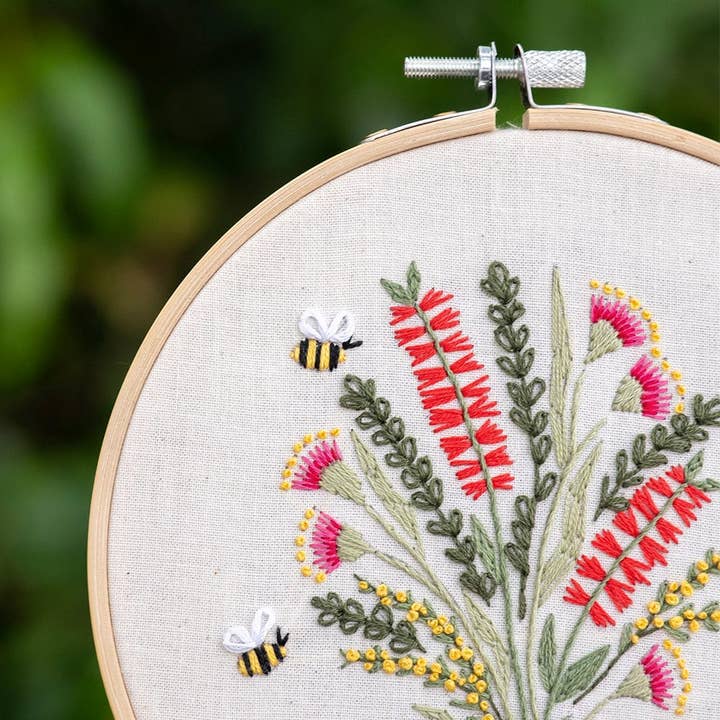 Craft Club - Wholesale Embroidery/cross-stitch supplies - AUSTRALIAN NATIVE BOUQUET - Embroidery Kit1