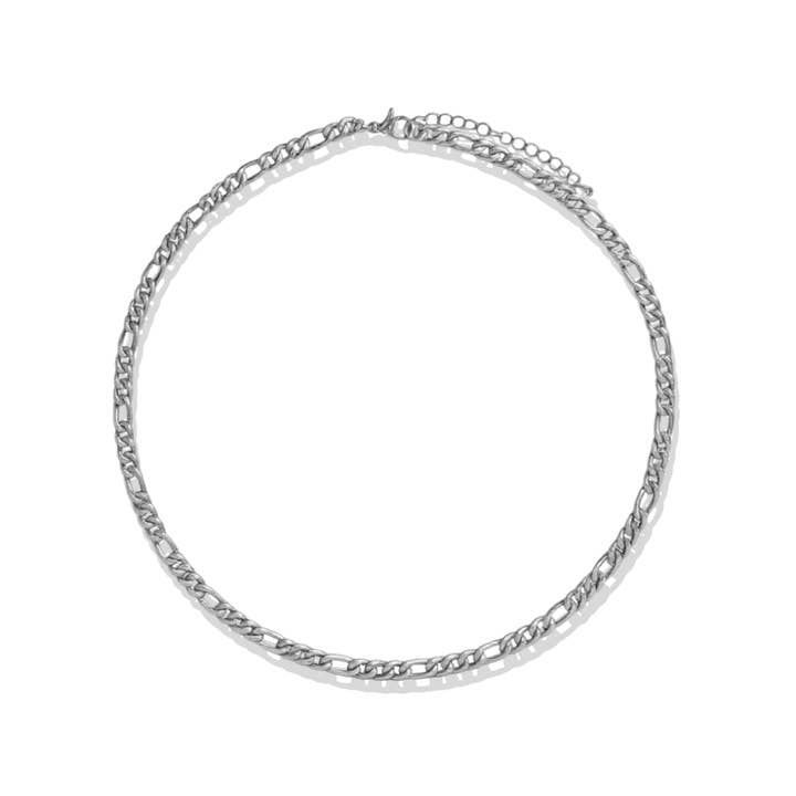Figaro Silver Chain Necklace for wholesale by Love, Paige Designs