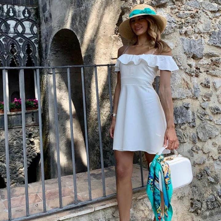 Capri Charme - Wholesale Straw Hat - Women's - Woman hat audrey in natural straw emerald green size 574