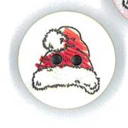 NEMARK - Wholesale Sewing Button/Snap - BUTTON PRINT CHRISTMAS SANTA CLAUS HAT