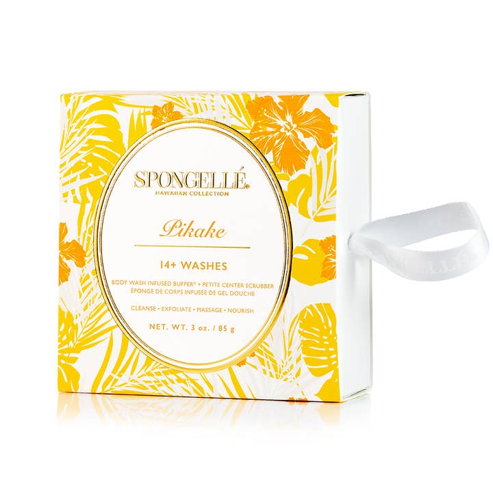 Spongellé | Christmas 2025 | Stocking Stuffers | Gifts - Wholesale Bath pouf/sponge - Pikake Body Buffer | Hawaiian Collection1