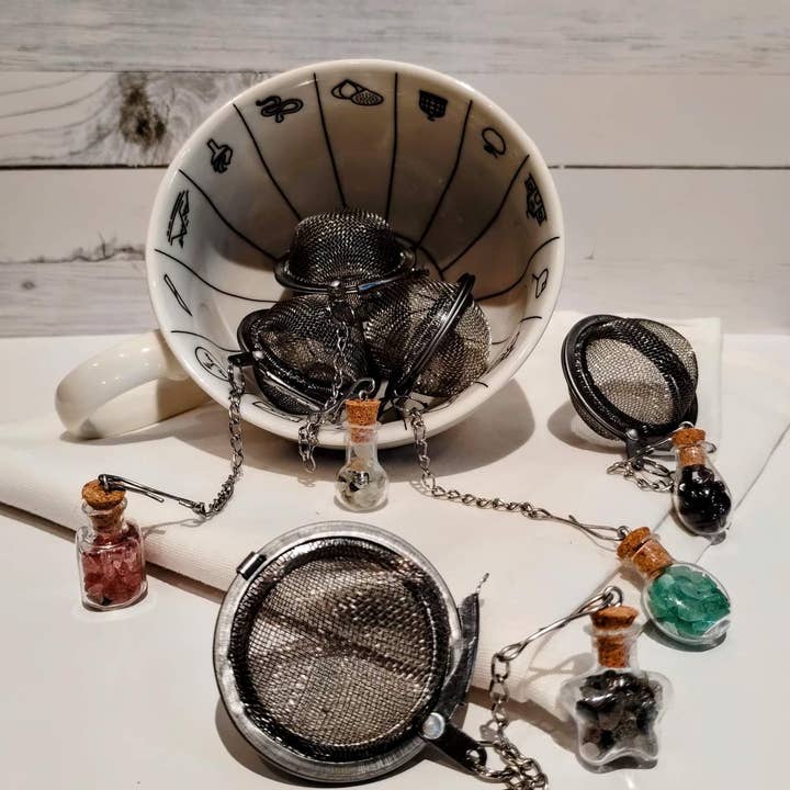 Mesh Crystal Tea Infuser and other Purchase Wholesale crystal tea strainer. Free Returns & Net 60 Terms on Faire trending on Faire.