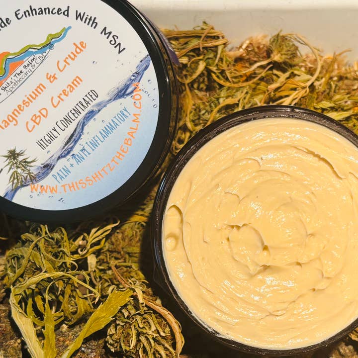 Crème de Douleur au Magnésium & Brut pour la vente par "This Shitz" The Balm!"