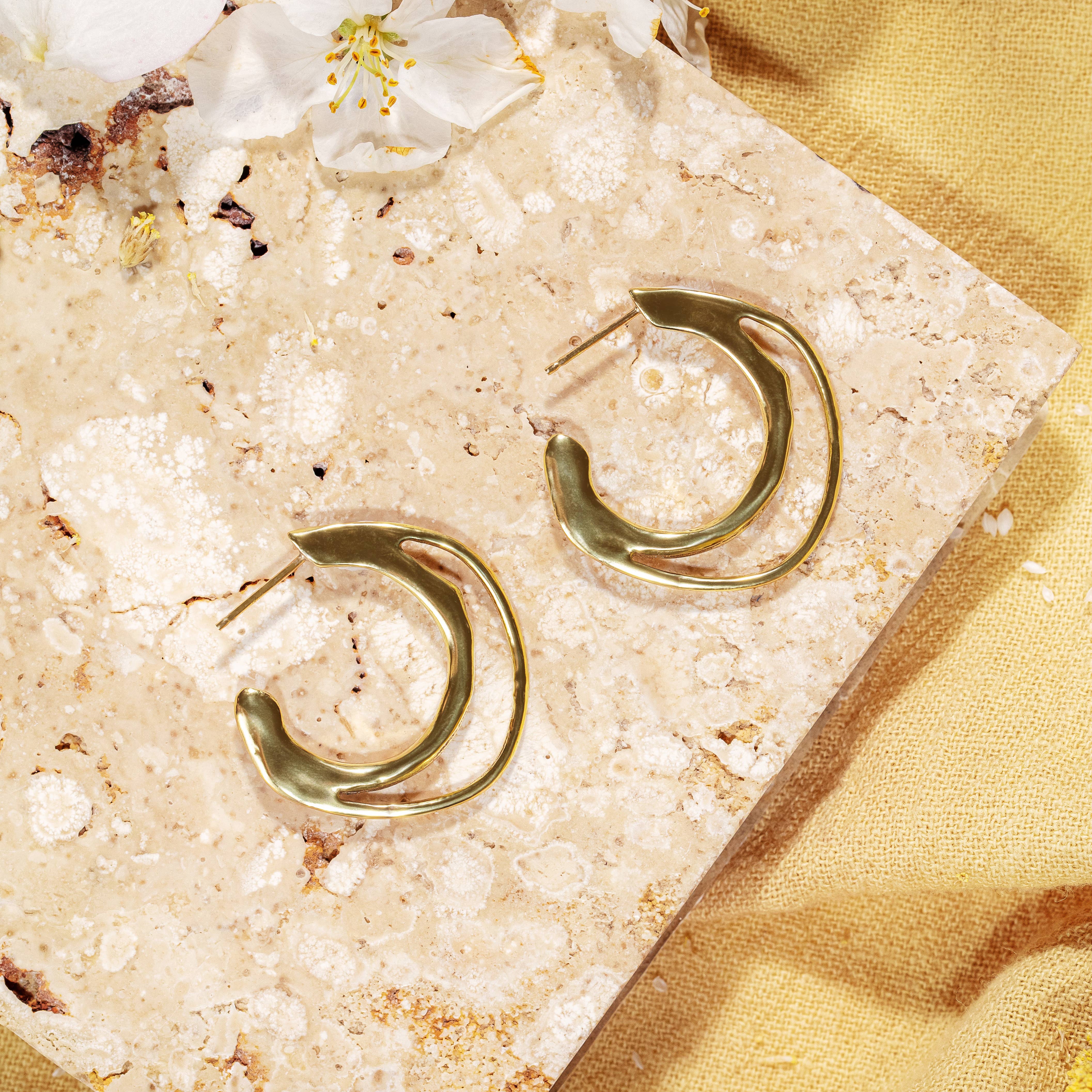 Goldeluxe Jewelry - Wholesale Hoop Earrings - Naiad Hoops0