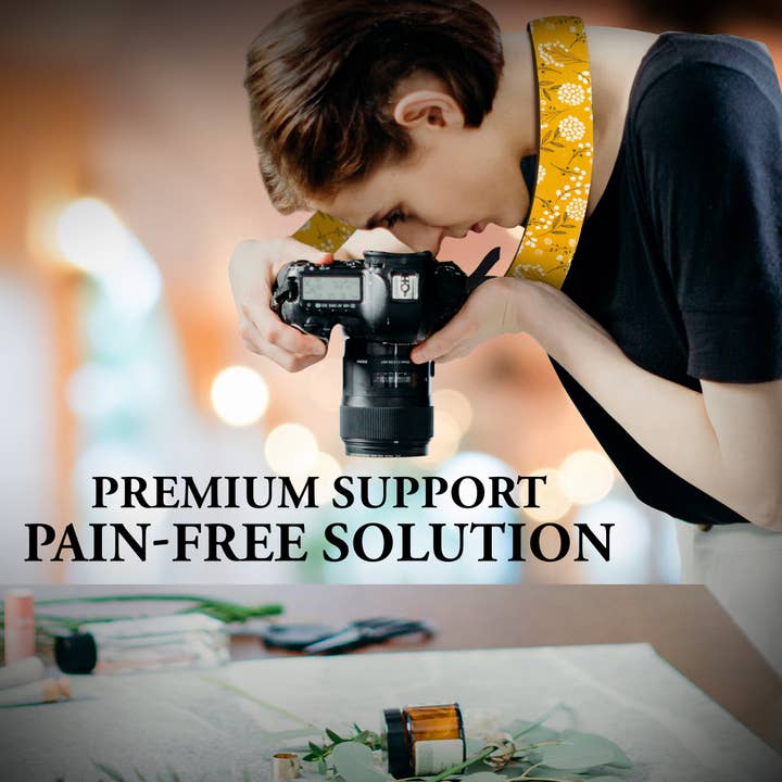 Gradzo – wholesale Camera strap – Custom Embroidery Camera Strap - Yellow Camera Strap7