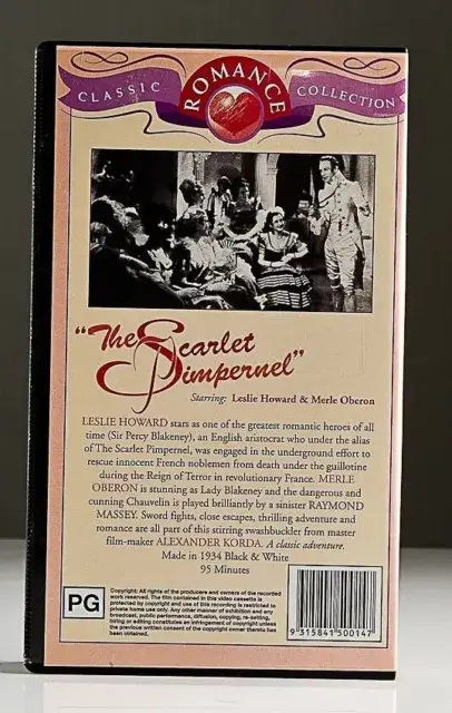 Real Retro - Vendita all'ingrosso Accessori musicali - SCARLET PIMPERNEL Cassetta VHS Sigillata del Film1