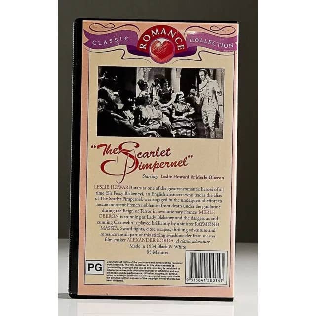 Real Retro - Wholesale Music Accessory - SCARLET PIMPERNEL Sealed Movie VHS Tape1