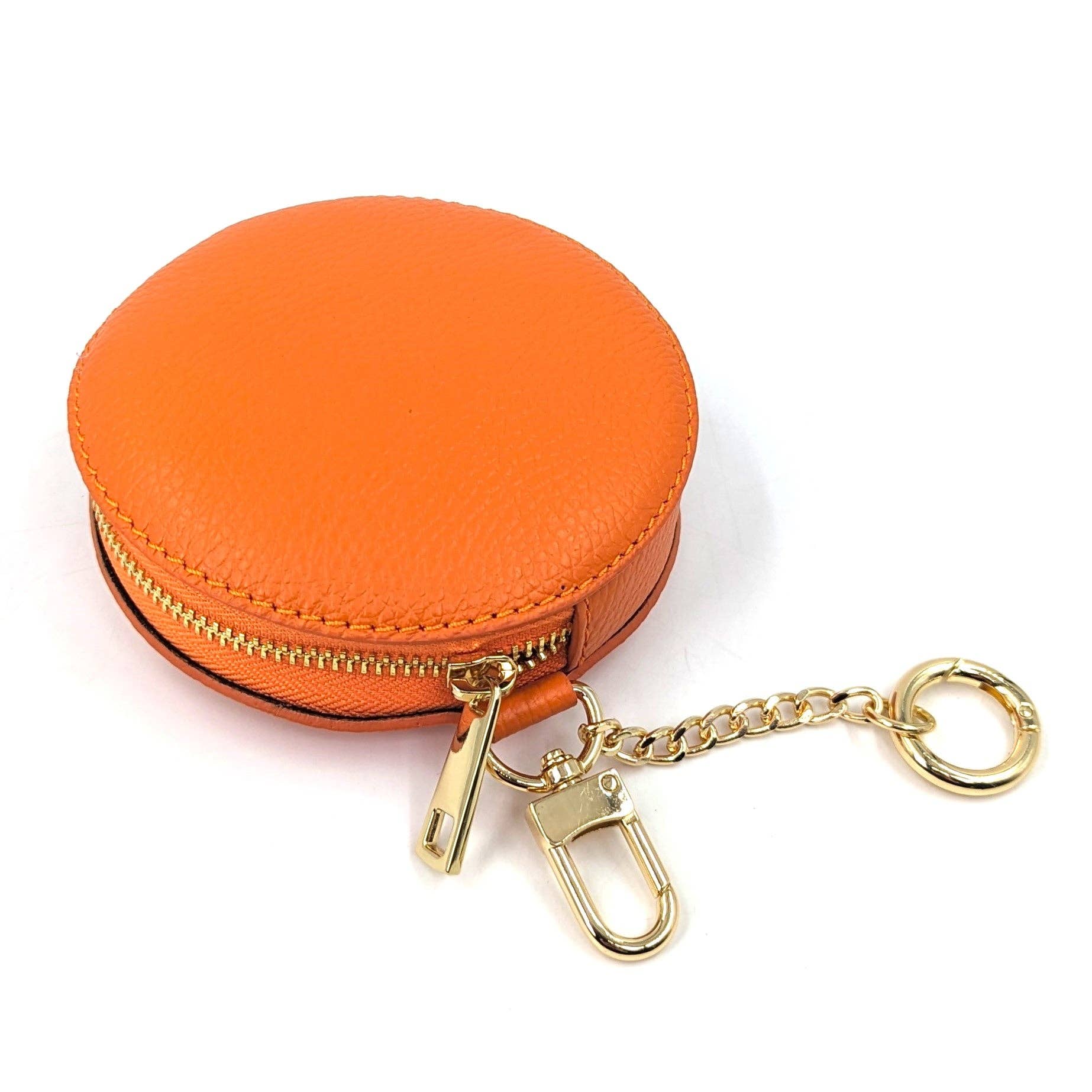 Tempest Designs – wholesale Coin purse – Women’s – Circular leather coin purses with chain link and lobster claw7