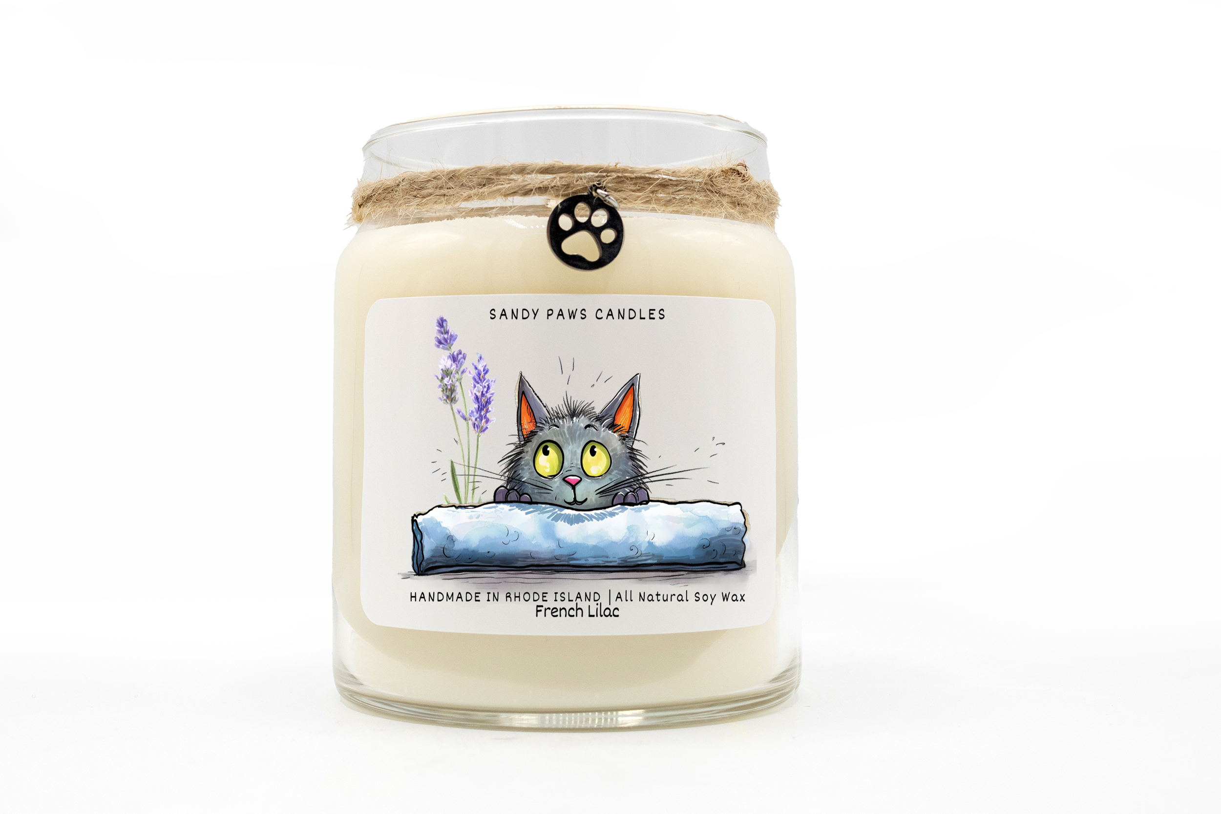 Sandy Paws Candles - Wholesale Jar/Filled Candle - Quirky Cat Collection - Soy Wax Candles - paraffin-free3