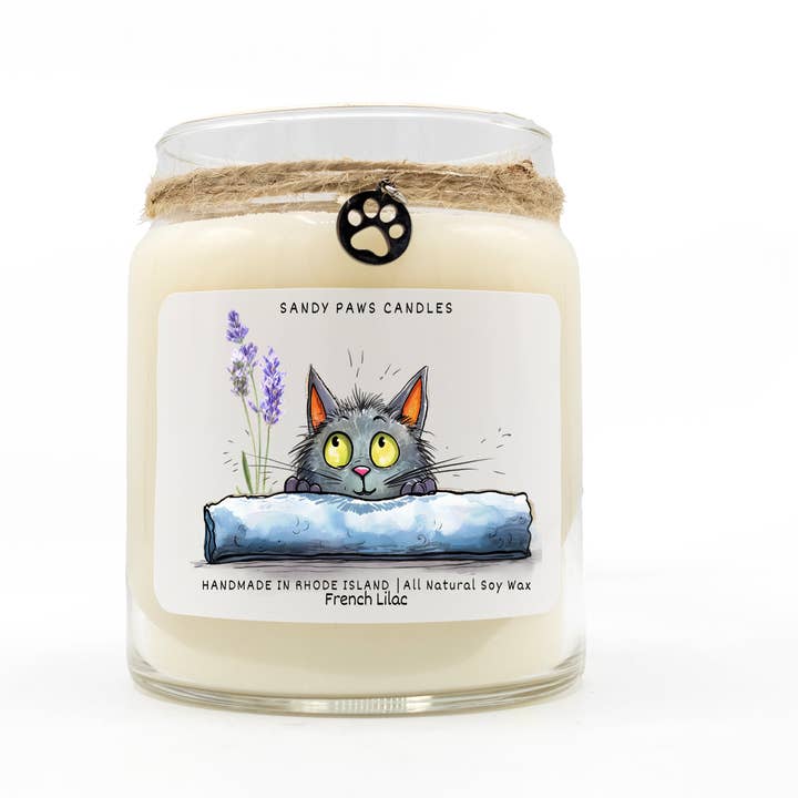 Sandy Paws Candles - Wholesale Jar/Filled Candle - Quirky Cat Collection - Soy Wax Candles - paraffin-free3