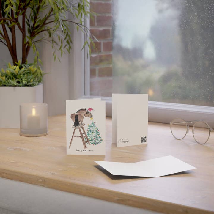 Sona Equestrian - Wholesale Christmas Card - Adorable Ponies Single Greeting Card26