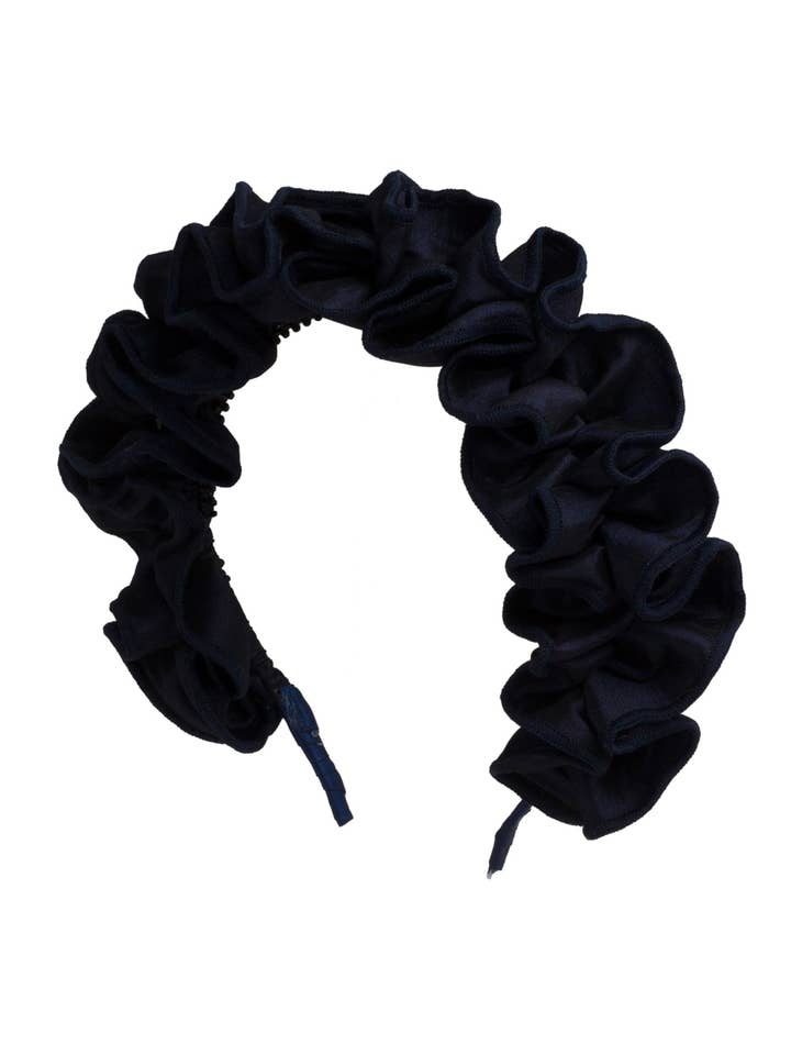 Wave Taffeta Pannband - Marinblå för wholesale av Project 6 NY Kids