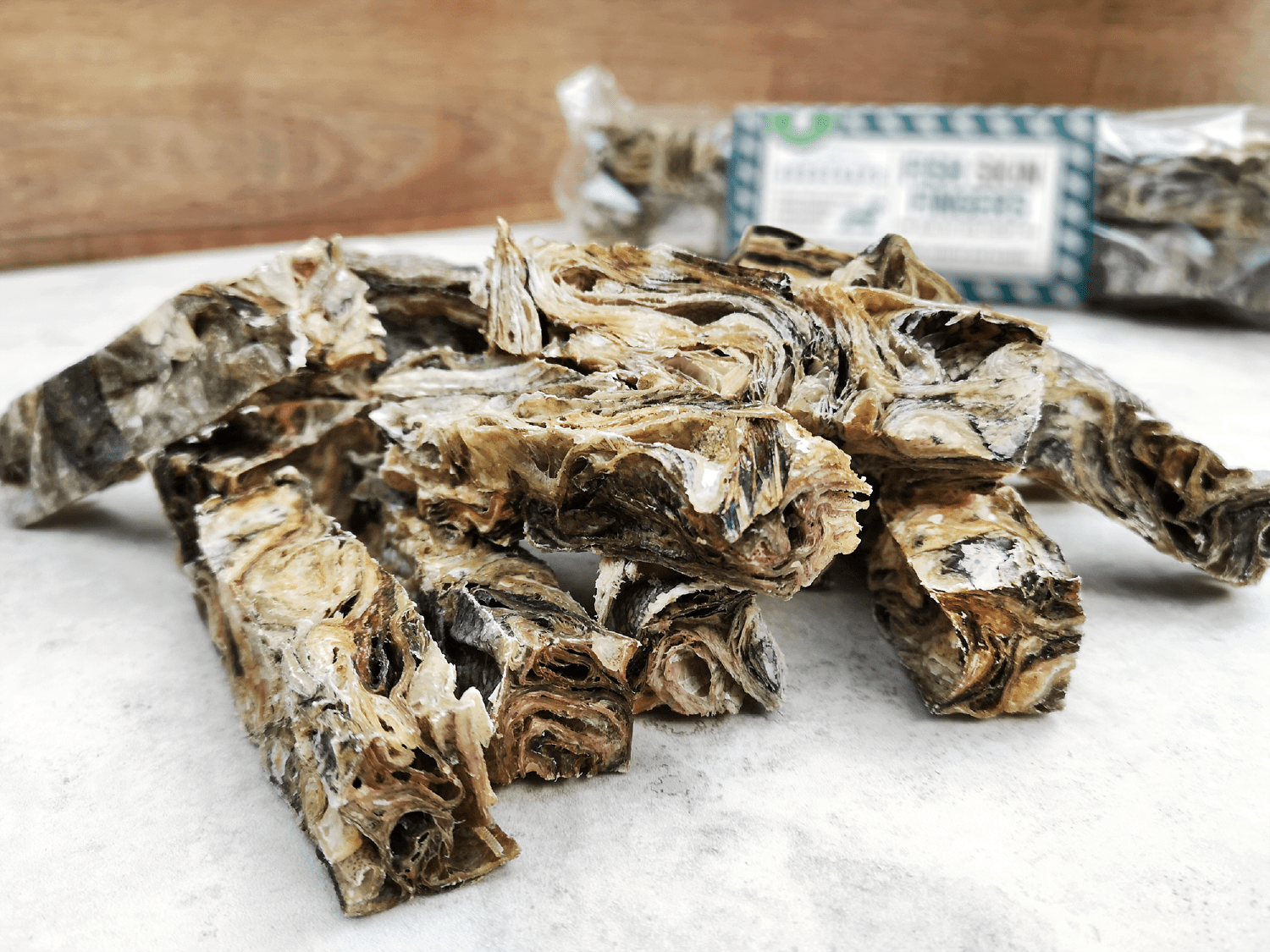 Goodchap's – snacks e guloseimas - Cão por atacado – Pacote Econômico de Dedos de Pele de Peixe | Petiscos e Mordedores para Cães Sem Aditivos9