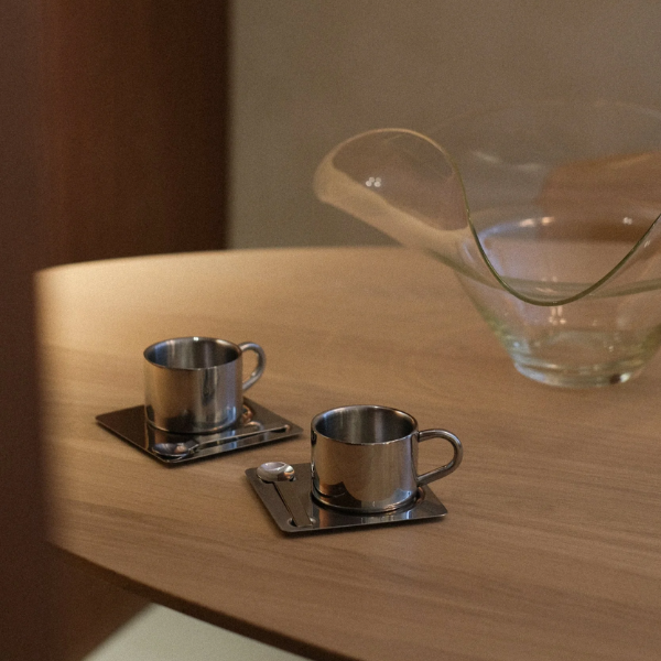 The Minimalist Home - Wholesale Coffee/Tea Cup - Chrome stainless steel cup set – Paris1