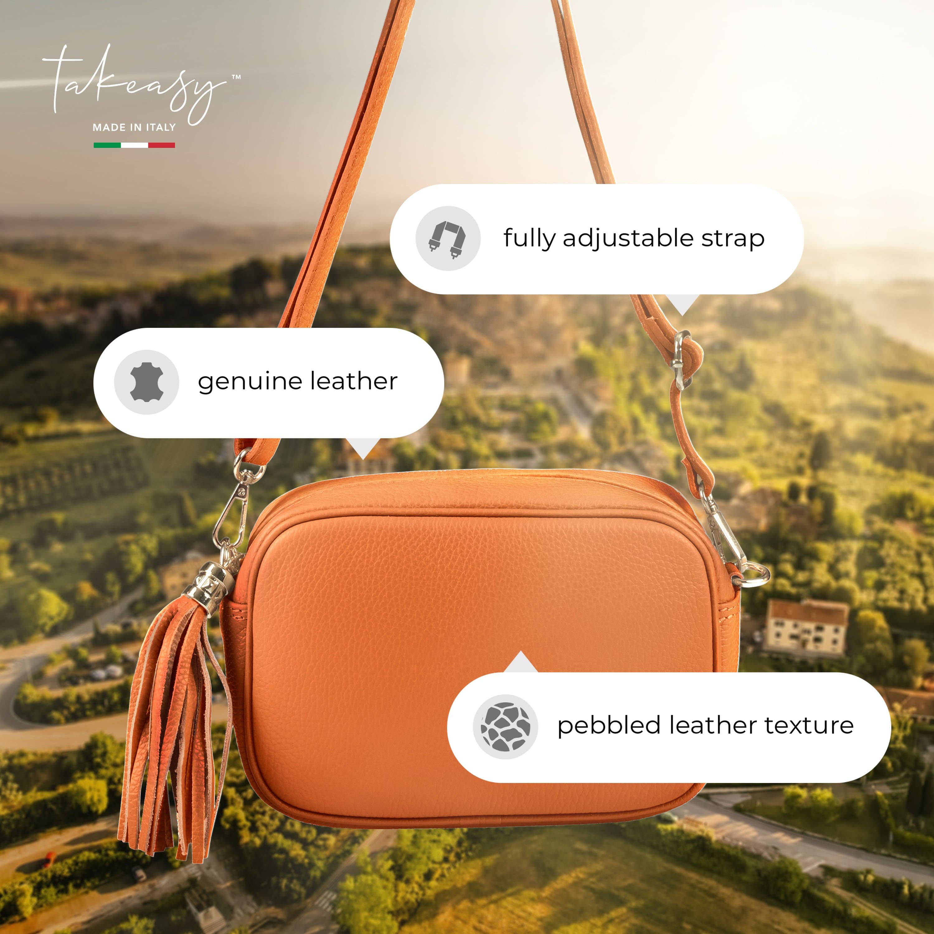 TAKEASY – bolsa tiracolo - Mulher por atacado – Mala a Tiracolo de Pele de Vitela122