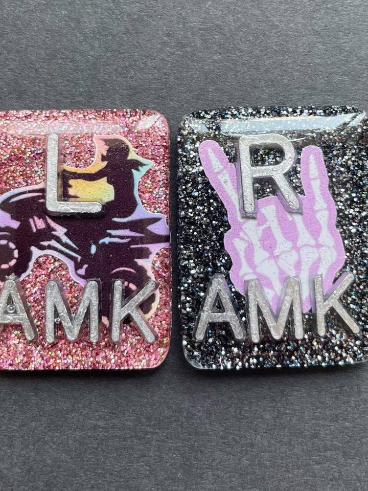 4 Wheeler Xray Markers, With 2 or 3 Initials, Rectangle for wholesale by Alisha Goes Crafty