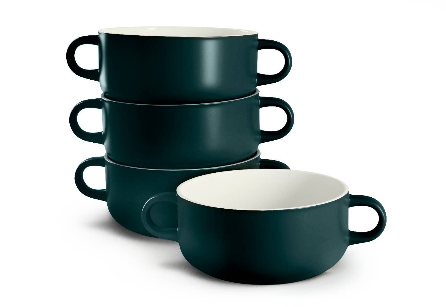 Kook - Wholesale Serve Bowl - Kook Ceramic Soup Crocks, 18 oz, Set of 414