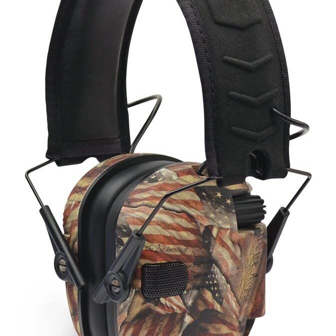 Walker's Razor Muff Earmuffs, Right To Bear Arms, NRR 23 for wholesale by Benhalex