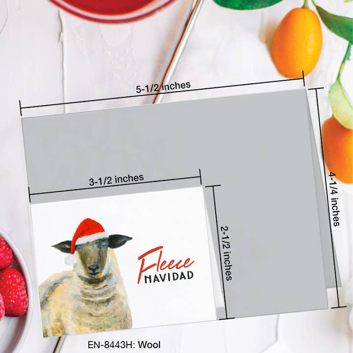 Printed Canvas - Wholesale Christmas Card - Wool, Greeting Card (#8443H)1