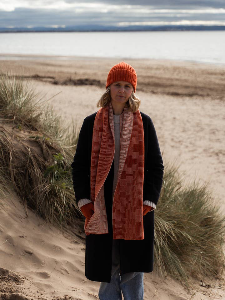 Furnace Trellis Scarf for wholesale by Hilary Jane Keyes