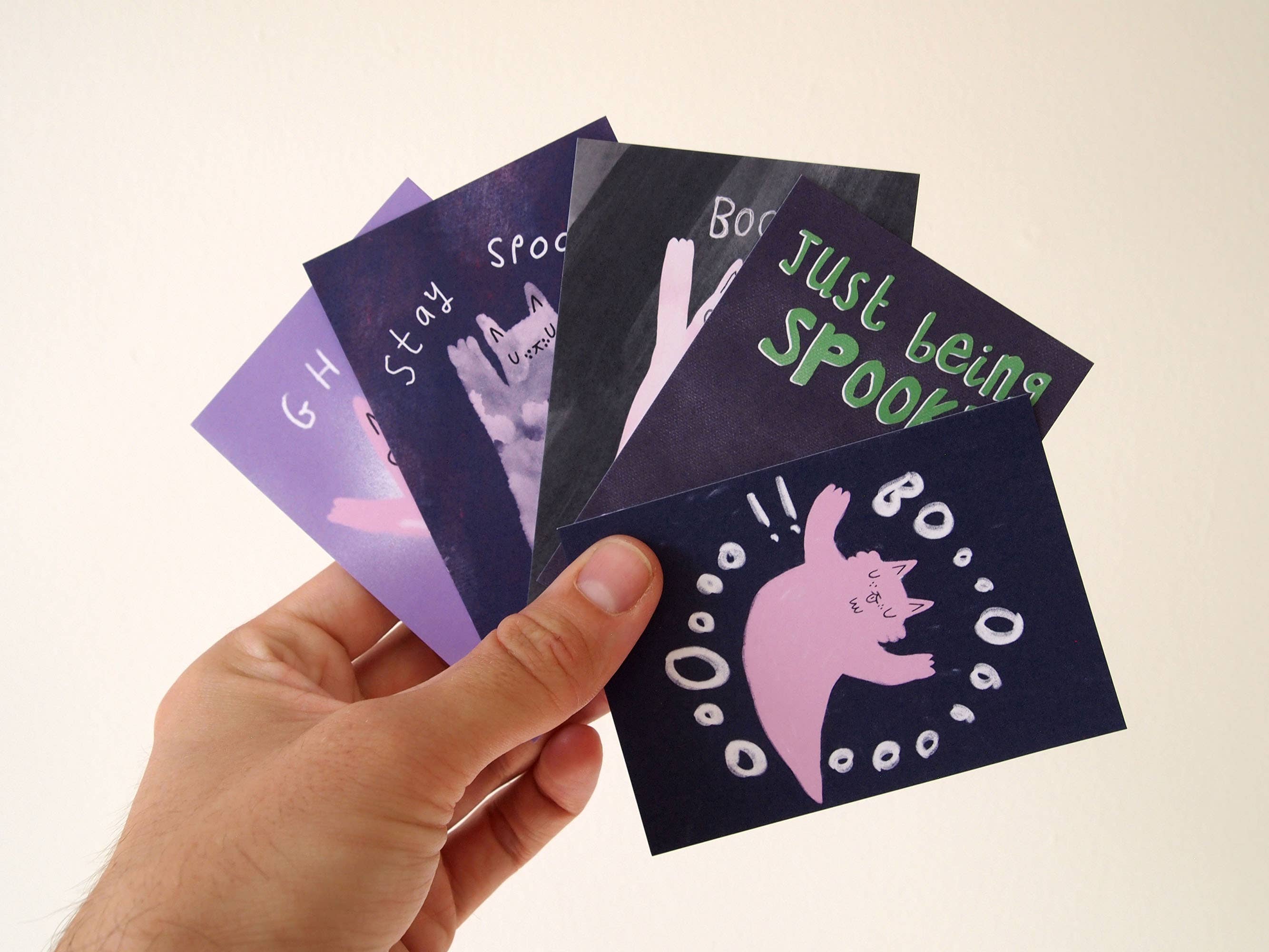 I LIKE CATS – wholesale Keychain – Women's – Blind bag Halloween ghost bag charm, glow in the dark pink7