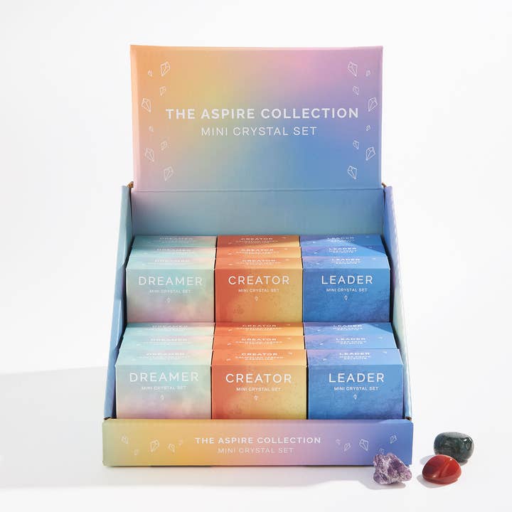 GeoCentral – wholesale Spiritual stone/crystal – Aspire Mini Crystal Stocking Stuffer Assortment0