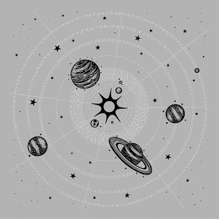 Little Lark - Wholesale Bandana - Women's - Solar System Bandanas4