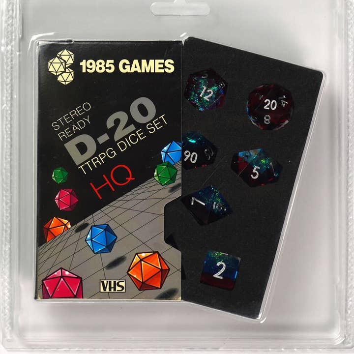 1985 Games - Wholesale Dobbelstenen - VHS Dice - Plasmic Punch0