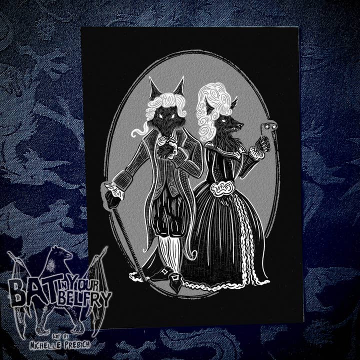 Lámina Hunting in High Society Werewolf para venta al por mayor de Bat In Your Belfry