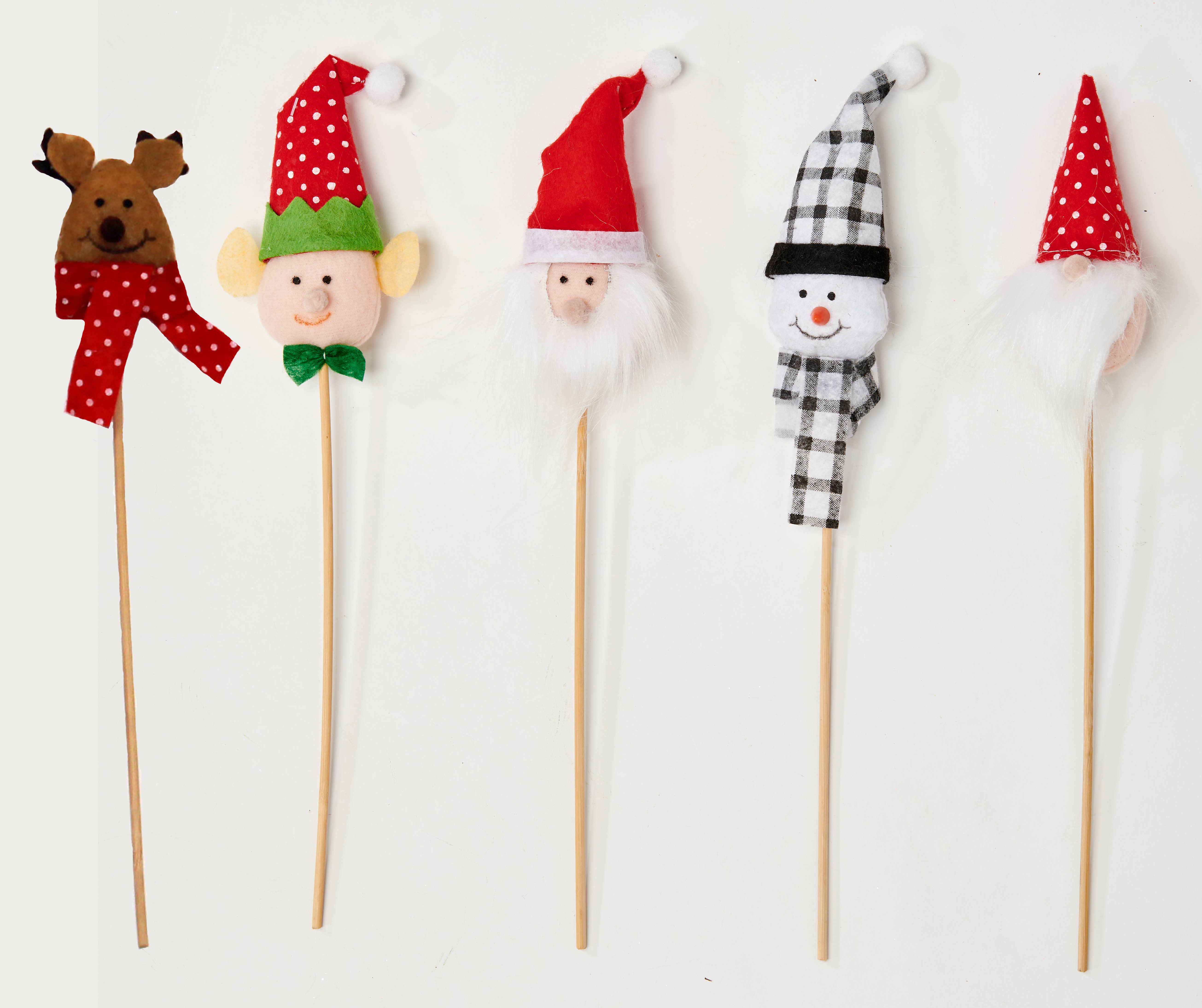WORTH IMPORTS - Wholesale Christmas Decoration - 15" Holiday Figures On Wood Pick0
