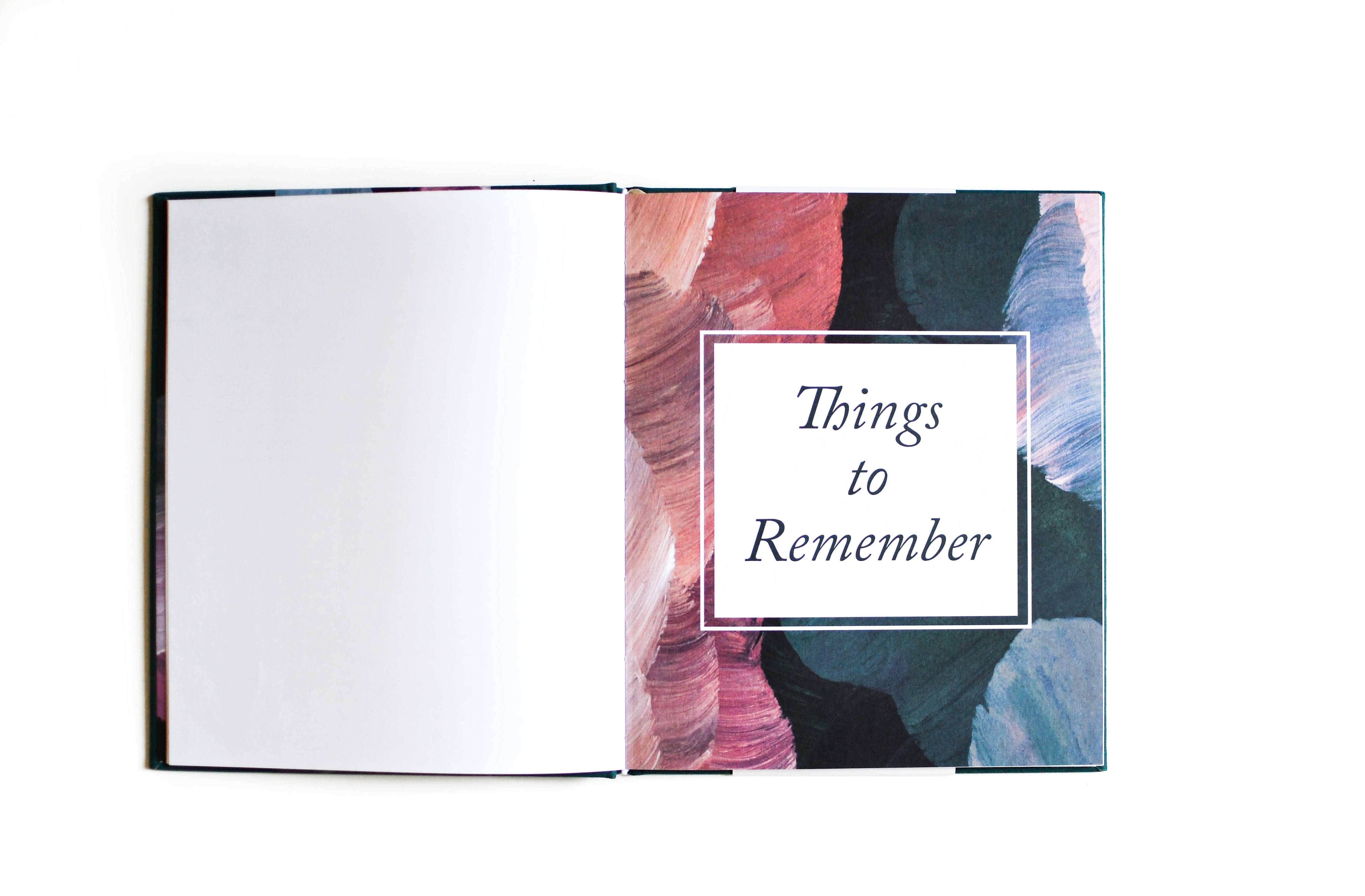 Duncan & Stone Paper Co. - Vente Journal intime - Journal de deuil - Bleu sarcelle | Cadeau de sympathie | Journal de perte d'un enfant6