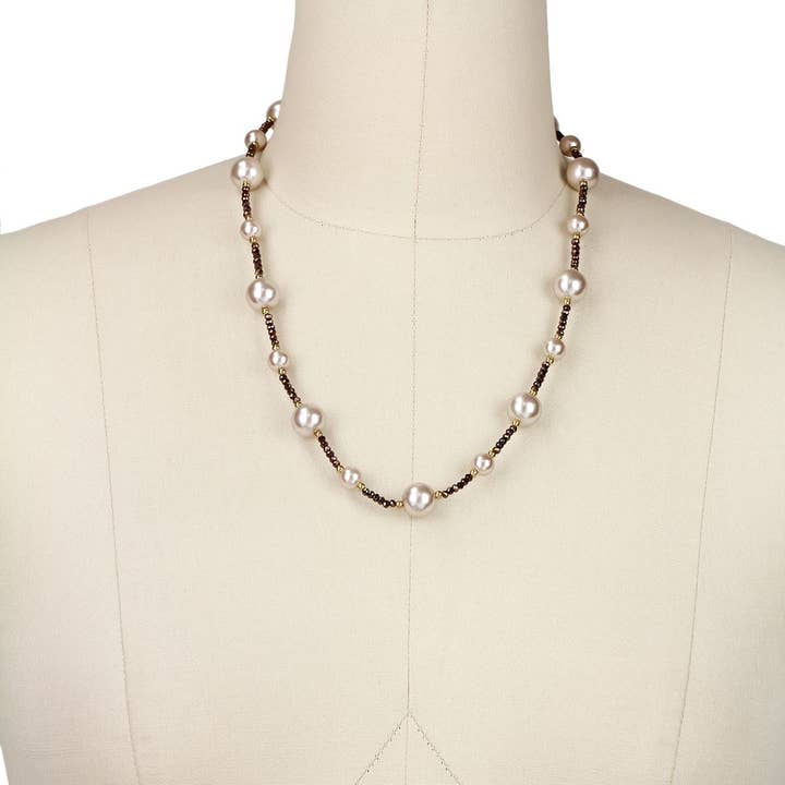 Veroma Gifts - Vendita all'ingrosso Collane di perline/perle - Collana classica con filo di perle.0