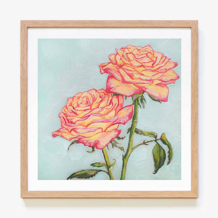 Impressão artística Soft Pink Roses por atacado de Julia Ockert