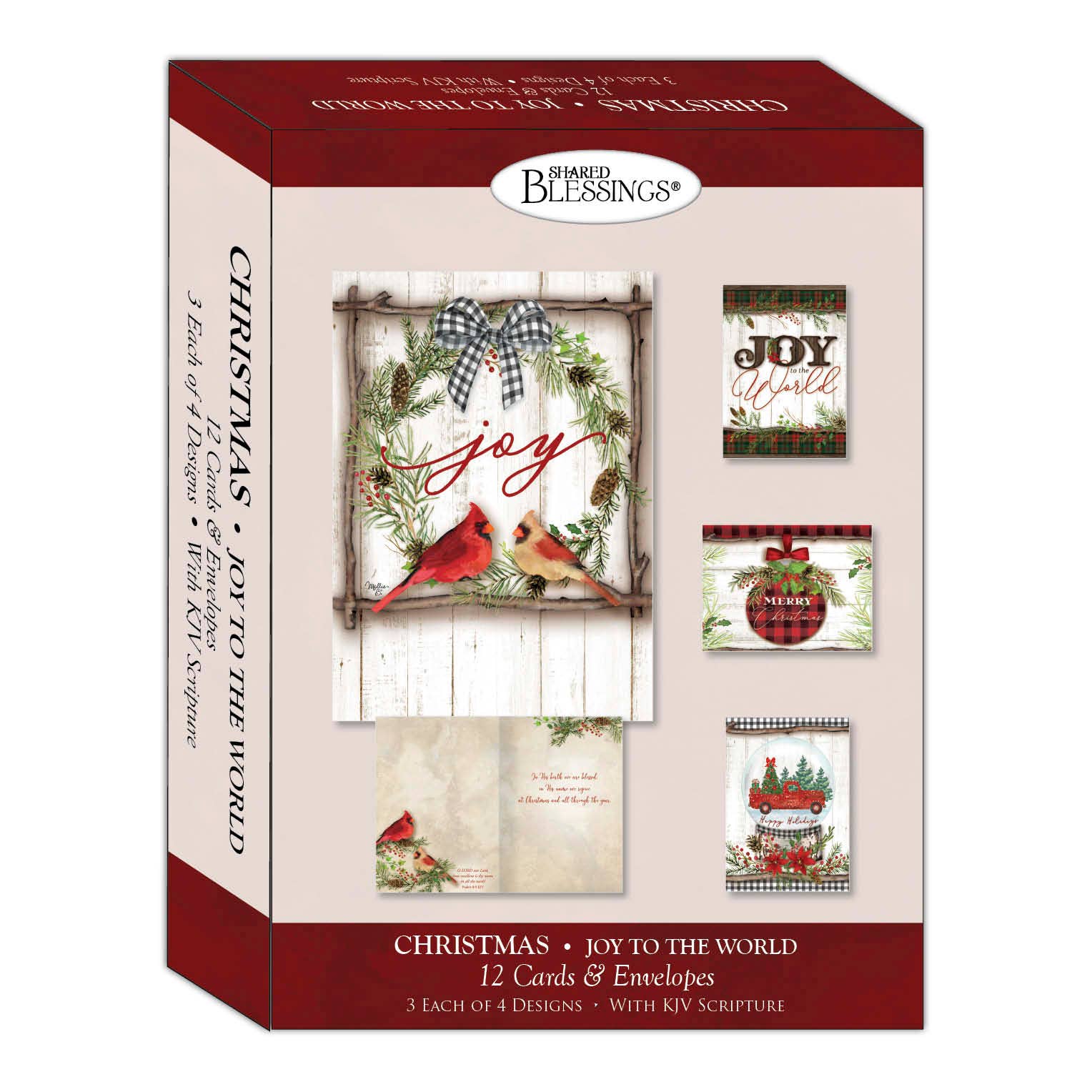 Crown Point Graphics - Wholesale Christmas Card - Religious Boxed Christmas Cards, Joy to the World, 12 Cards2