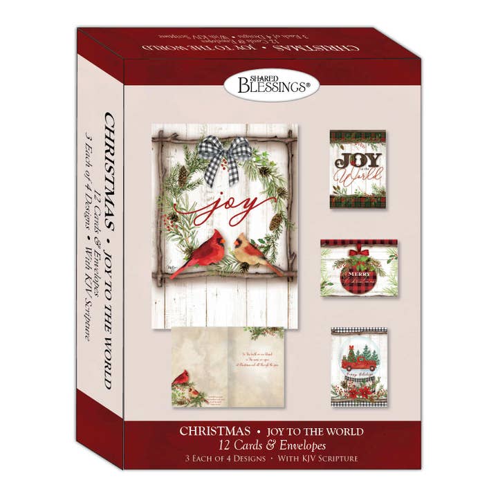 Crown Point Graphics - Wholesale Christmas Card - Religious Boxed Christmas Cards, Joy to the World, 12 Cards2