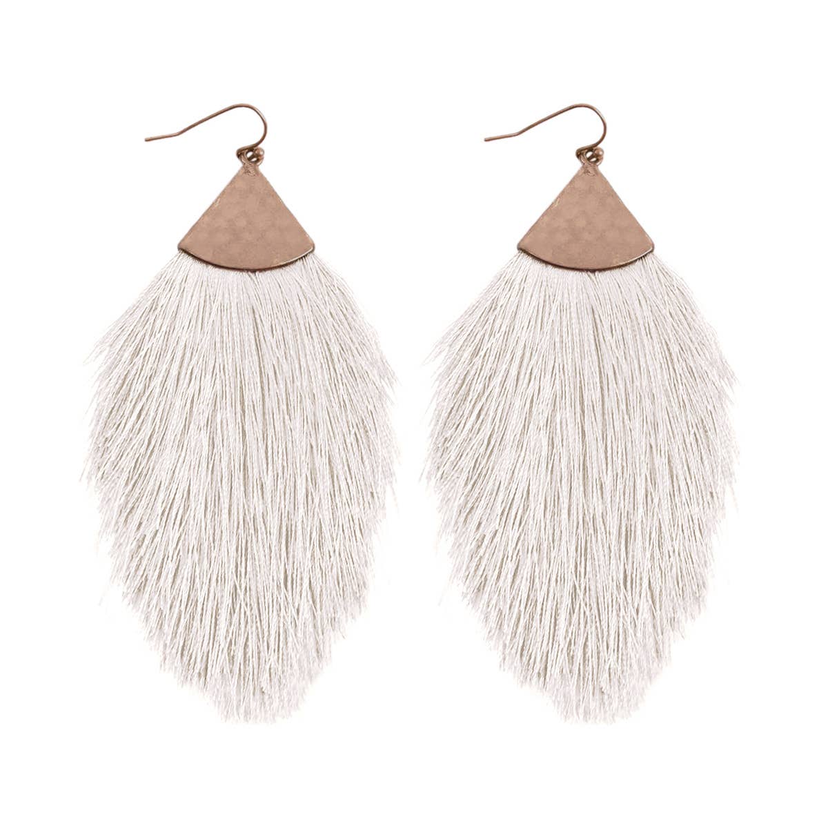 MYS Wholesale Inc - Wholesale Tassel Earrings - Tassel With Hammer Metal Hook Drop Earrings11