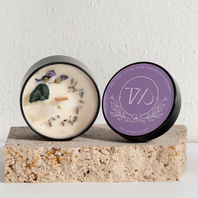 Bougie en cristal de voyage A Faerie Affair pour la vente par Lucid Works