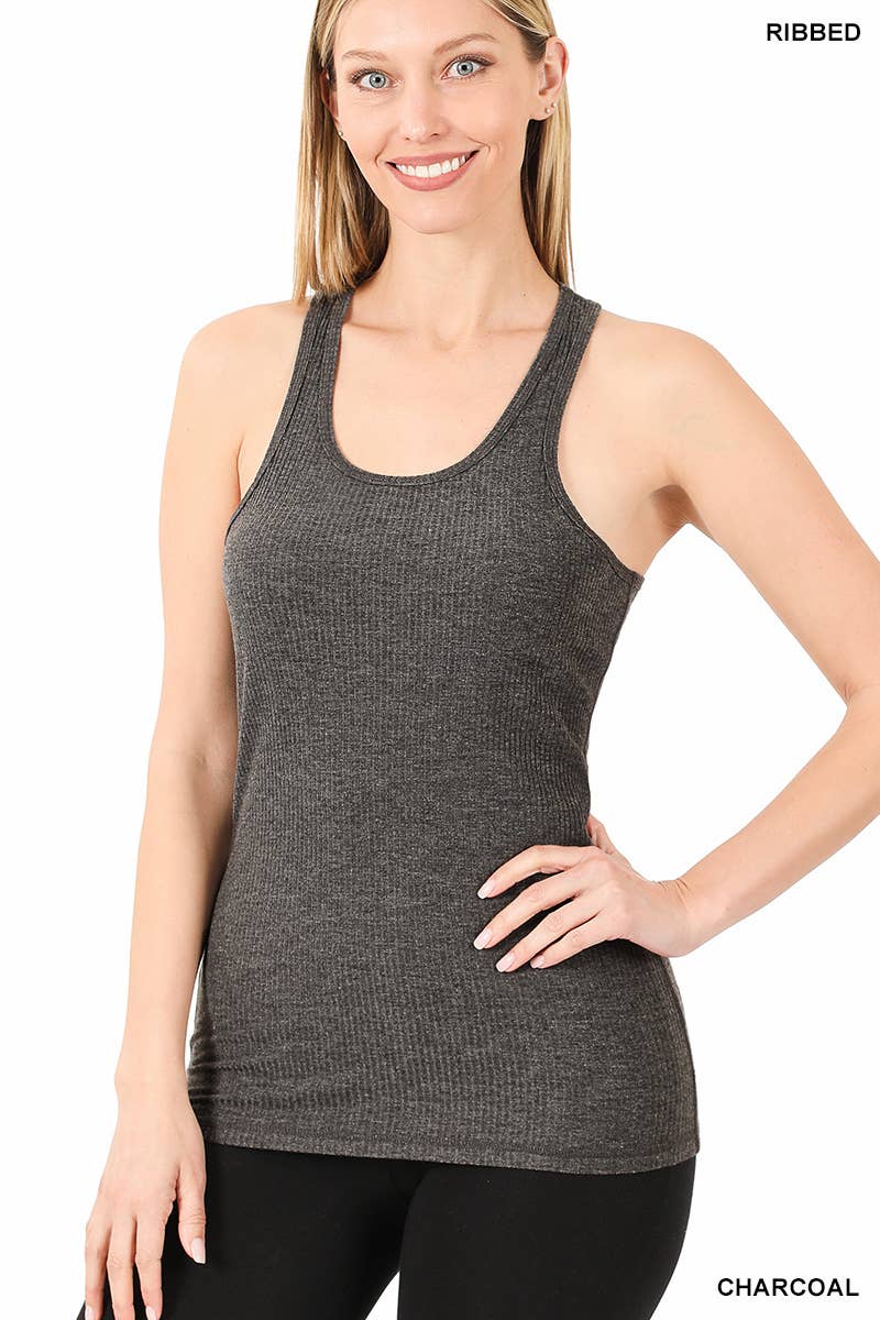 42POPS - Vendita all'ingrosso Top in maglia - Donna - Canotta a Costine con Scollo a Vogatore per Tutti i Giorni3