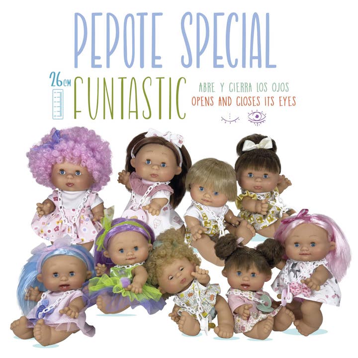Bonecas Pepot Special Funtastic Fantasy Display - 8 unidades por atacado de Nines Artesanals d'Onil Dolls