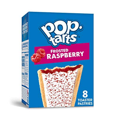 Shop The King - Wholesale Snack Bar - Pop-Tarts, Breakfast Toaster Pastries, Frosted Raspberry, Proudly Baked in the USA, 13.5oz Box (1 Pack 8 Count)