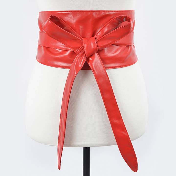 anbfashion - Wholesale Belt - Women's - TIE FRONT LEATHER BELT. PB-77031