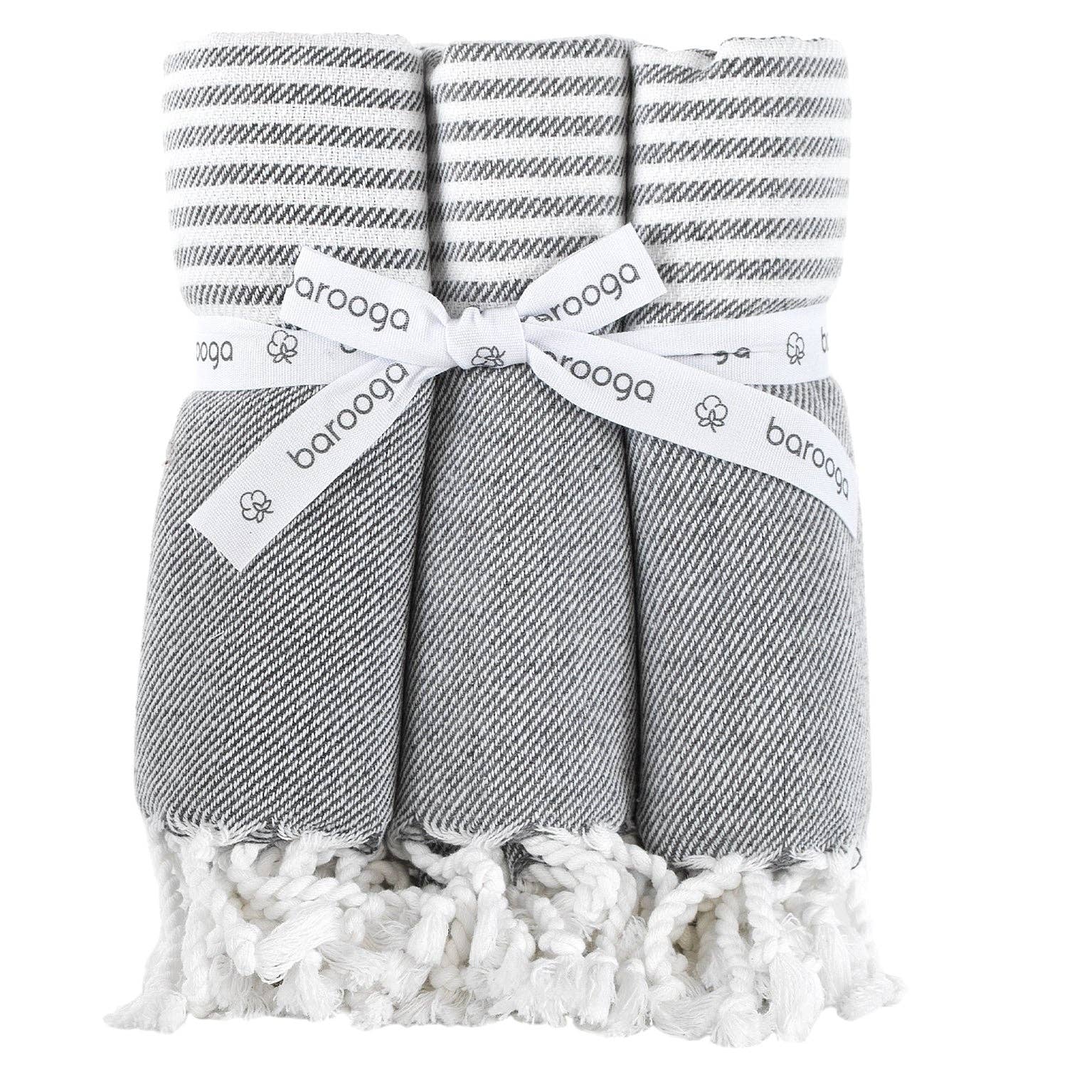 Barooga - Wholesale Hand Towel - Striped Turkish Hand Towels (Set of 3) 18 x 38 Inches9