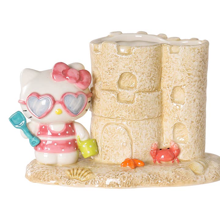 Blue Sky Clayworks - Wholesale Plant Pot - Hello Kitty Sand Castle Planter