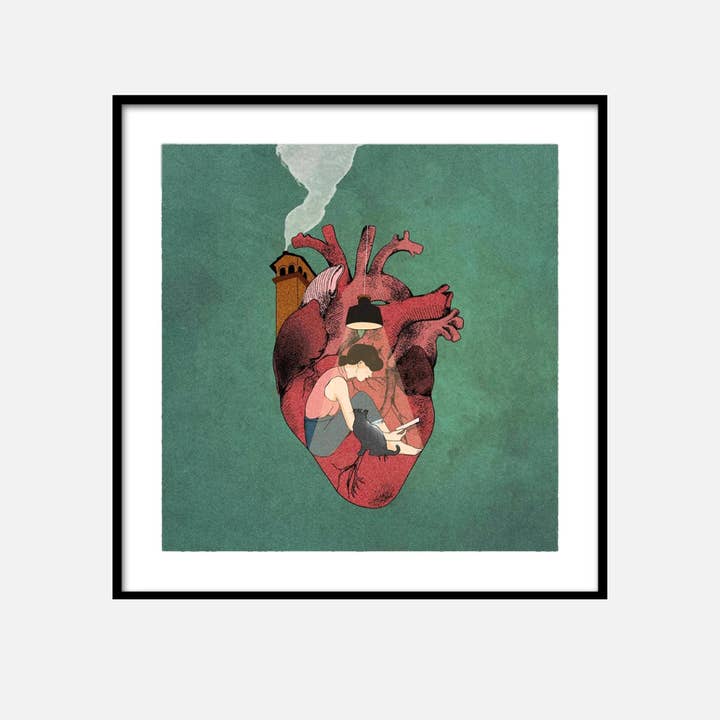 Tryk Bliv hjemme af Giulia Rosa for engroshandel hos Hop!