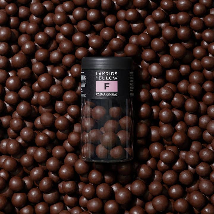 Lakrids by Bülow - Wholesale Chocolate Covered Sweets - F - DARK SEA SALT Chocolate Coated Gourmet Licorice3